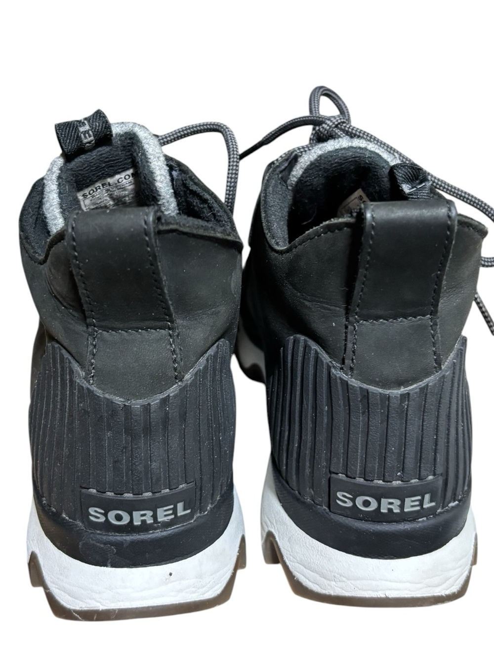Sorel Kinetic Caribou Waterproof Winter Boots Women's Size 8.5 Gray Black - Picture 9 of 10